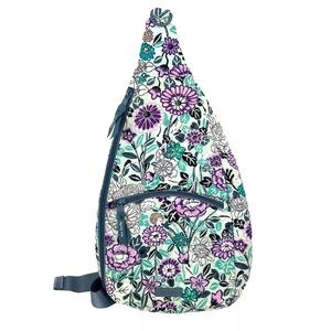 Vera Bradley Floral Backpack - Purple and Teal